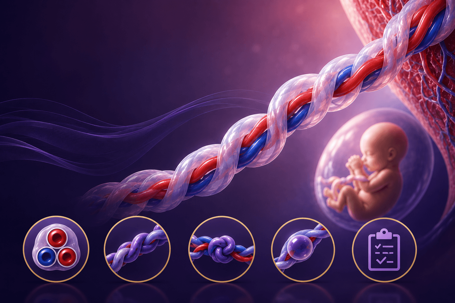 Umbilical Cord Variations: Vessel Number, Coiling Patterns, Knots, and Cysts
